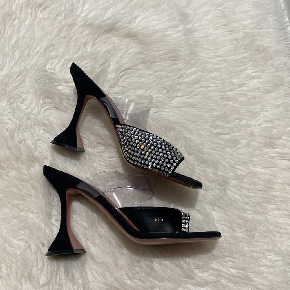 Amina Muaddi Paloma crystal slipper size 36.5EU - Picture 15 of 15